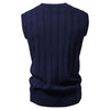 European Size V-neck Twist Sweater Vest Men's Business Sweater Waistcoat