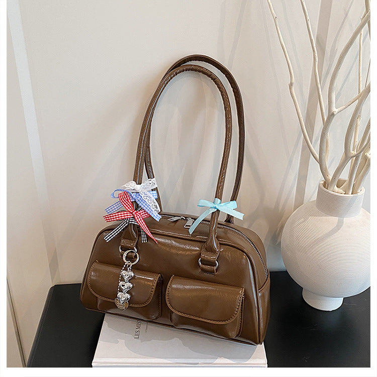 New Autumn Winter Retro One Shoulder Underarm Pillow Bag