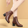 Women's New Soft Leather Cozy Sole Boots