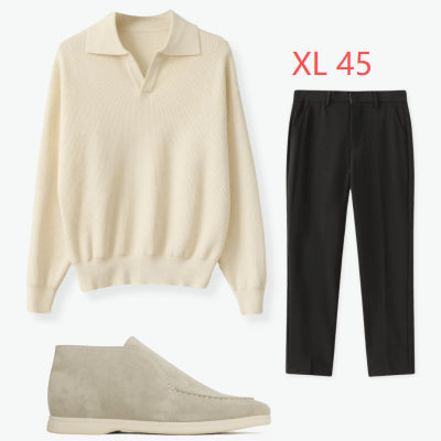 Men's Solid Color Loose Long Sleeves