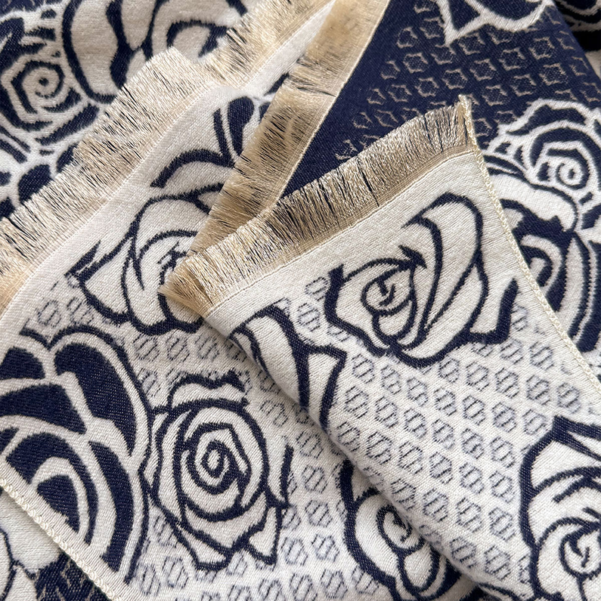 Sciarpa calda e spessa di alta qualità, abbinabile, scialle con aria condizionata, simile al cashmere