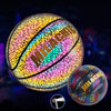 Glowing fluorescent basketball