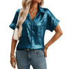 Casual Relaxed Fit Womens Short Sleeve Top