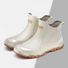 Fashion Non-slip Flat Short Rubber Boots Men