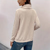 Long Sleeve Hooded Drawstring Pullover Sweater