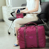 Borsa da viaggio pieghevole per passeggini, borsa unisex in jacquard, borsa per vestiti