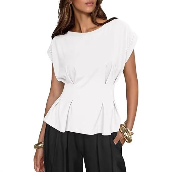 T-shirt Donna Girocollo Manica Corta Casual Versatile Moda
