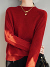 Seven-pin Thickened Skin-friendly Velvet Flower Yarn Sweater Classic Round Neck