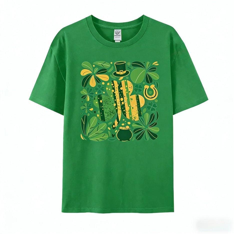 Lucky Clover Shirt Top Womens