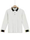 Long Sleeve Lapel Men's Solid Color Button Casual Business
