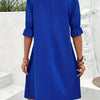 Elegant Color Short Sleeve Dress For Spring  Summer Women's Clothing