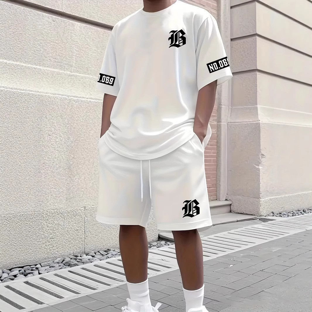 Completo casual da uomo sportivo a maniche corte