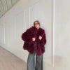 Fashion Fox Fur Fur Coat Fluffy Plush Women's Clothing
