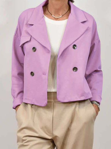 Jacket Women's Casual Temperament Women's Clothing High-end Sense Short Double-breasted Small Suit