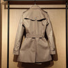 Front Shoulder Coat British Double Breasted Trench Coat