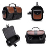 PU Leather Color Contrast Patchwork Motorcycle Front Bag