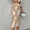 Women's Versatile Solid Color Fashionable Sequin Skirt