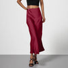 Elegant Silky-satin Skirt That Pairs Effortlessly With Any Look