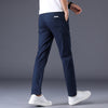 Men's Solid Color Casual Pants Korean Style Straight Trousers