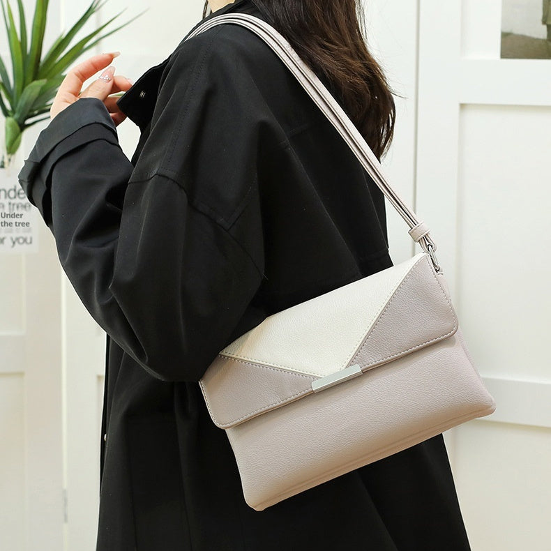 Borsa a tracolla alla moda con scatola quadrata piccola a contrasto di colore