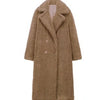 Women's Large Lapel Thickened Lamb Sweater Coat