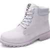 Pink With Velvet Lining Warm Flat Bottom High-top Men's Shoes Couple Martin Boots