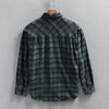 Men's Retro Plaid Long Sleeve Casual Shirt