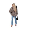 Leopard Print Printed Loose Long Sleeves Shirt