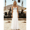 Women's Strapless Embroidered Vacation Dress