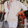 Woven Loose Pullover Turtleneck Sweater Women