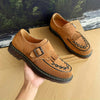 Fashion Tassel Woven Men's Round Shoes