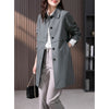 British Elegant Trench Mid-length Straight Coat