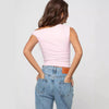 Top sexy da donna senza maniche con spalle scoperte