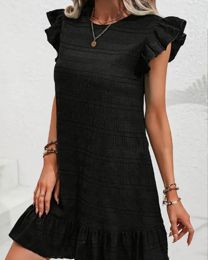 Casual And Fashionable Women's Pleated Waistband Dress