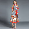 Women's Slim Fit Tied Mid-length Dress