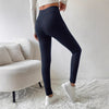 Women's Casual Pure Color Tight High Waist Slim Trousers