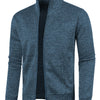 Men's Long Zipper Light Fleece Jacket Plus Size