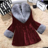 Artificial Mink Hair Women's Long Big Fur Collar