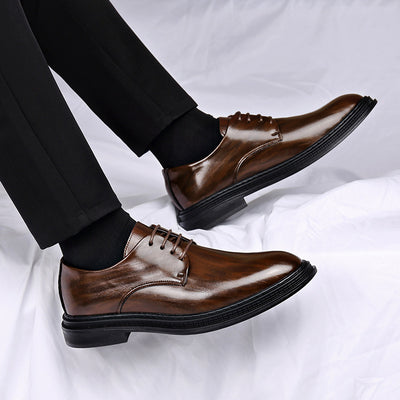 Men's Suit Leather Shoes Autumn And Winter Dress Wedding Groom Lace-up
