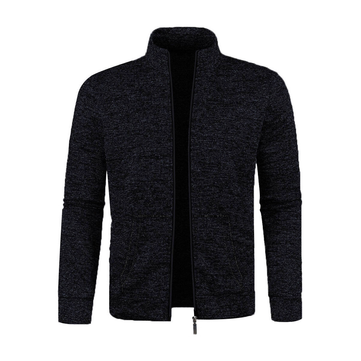 Men's Long Zipper Light Fleece Jacket Plus Size