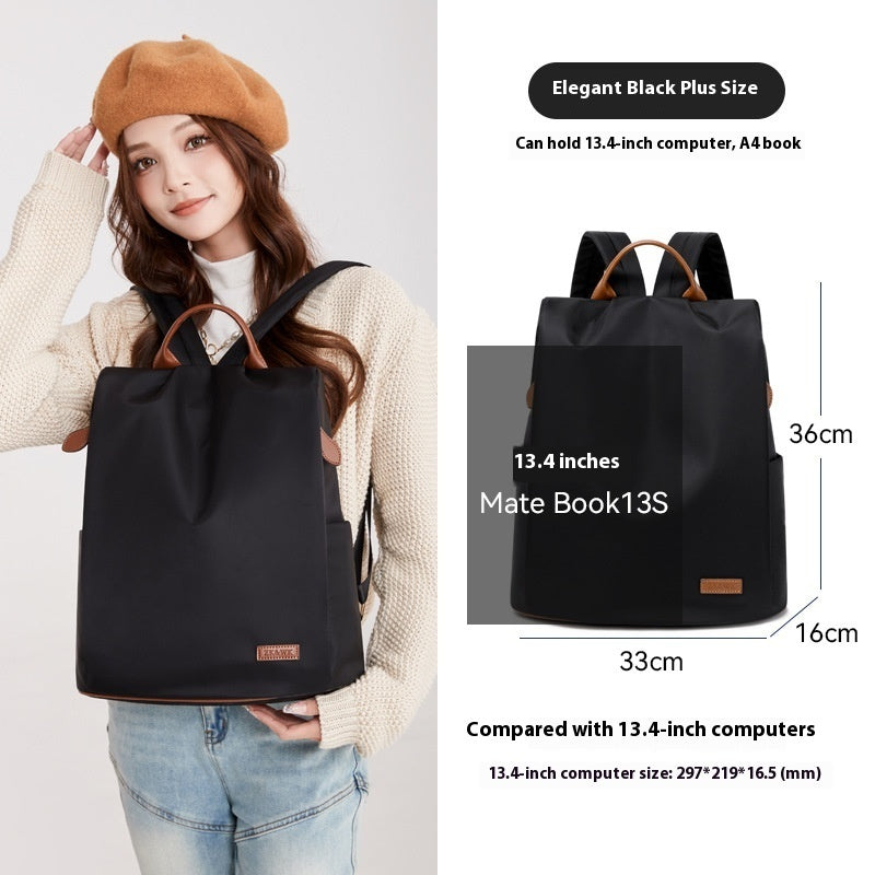 Women's Large-capacity Portable Fashionable Oxford Cloth Backpack
