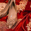 Xiuhe Wedding Dress, Two Wearing Crystal Shoes, Bridal Shoes, Female