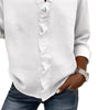 Camicia in cotone a maniche lunghe con balze