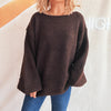 Casual Loose Knitted Round Neck Vintage Chic Sweater