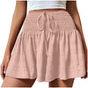 Pantaloncini con coulisse da donna eleganti e minimalisti
