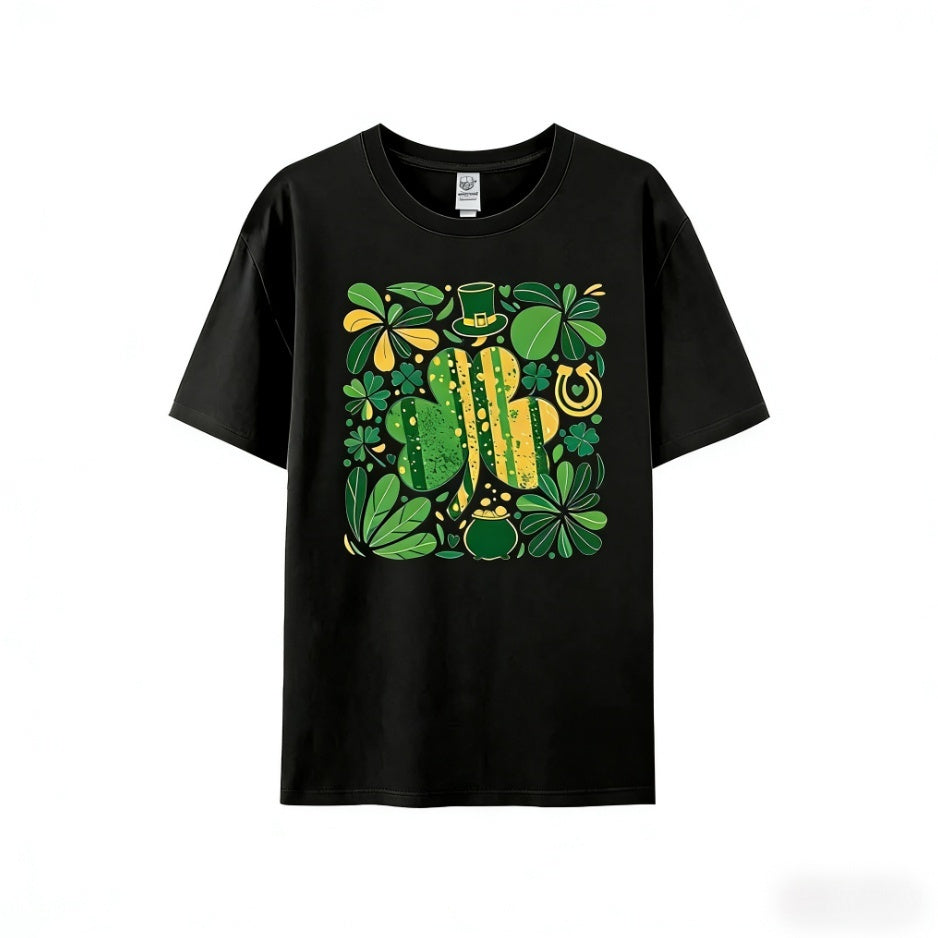 Lucky Clover Shirt Top Womens