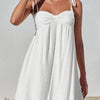 Womens Stylish Comfortable Mini Solid-color Loose-fit Slip Dress