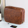 Men's Business Pu Toiletry Bag With Large Capacity And High-end Storage