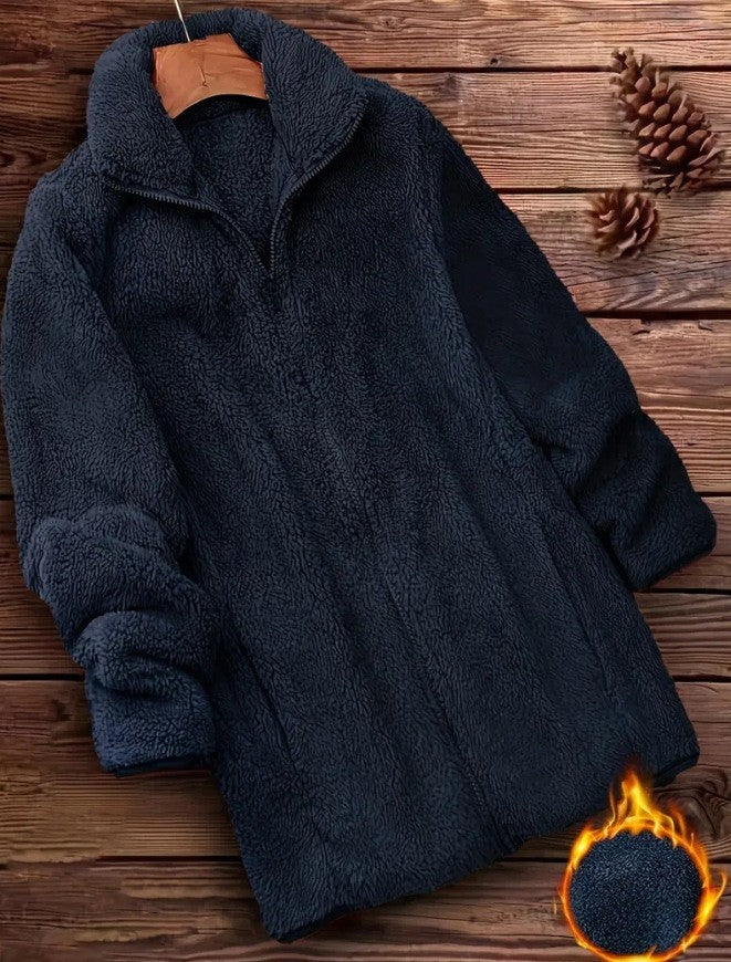 Fleece-lined Outdoor Fleece Coat Double-sided Fleece Jacket