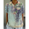 Pullover da donna a maniche corte stampato